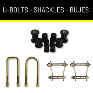 U-BOLTS - SHACKLES - BUJES
