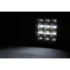 RC - CHROME SERIES LED LIGHT PAIR / 4 INCH / SQUARE WHITE DRL - Imagen 3