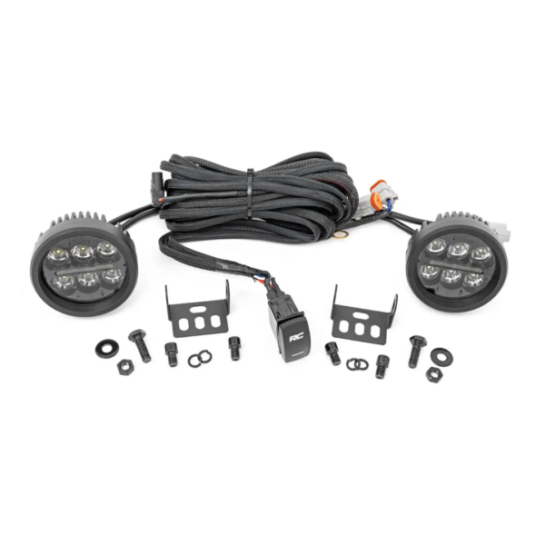 RC - Black Series Round LED Light Pair 3.5 Inch | Amber DRL