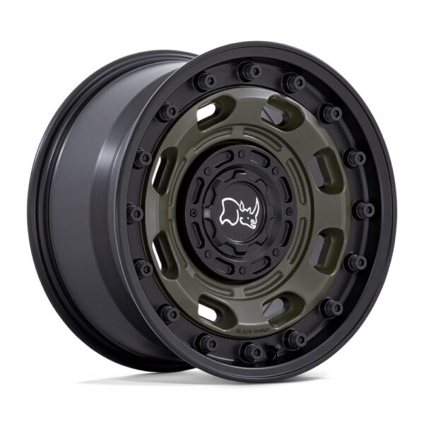 BLACK RHINO ATLAS 17X8.5 6X135 / 6X139.7 106-10 OD-GRN-BK - BR007EB17856710N