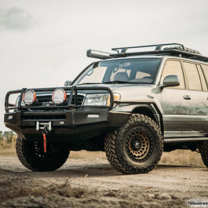 SIDE STEPS WITH SIDE RAILS – LAND CRUISER 100 SERIES – SR59-164